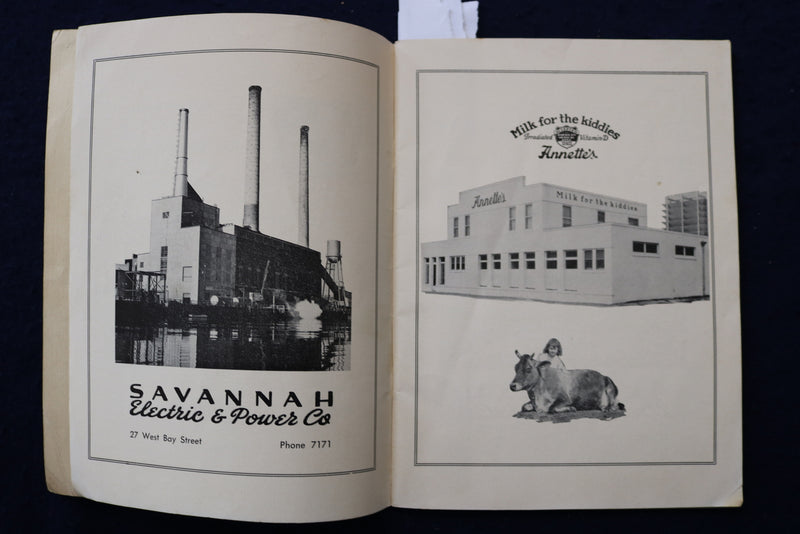 1950 CITY OF SAVANNAH GUIDE BOOK - MAP - K 1392