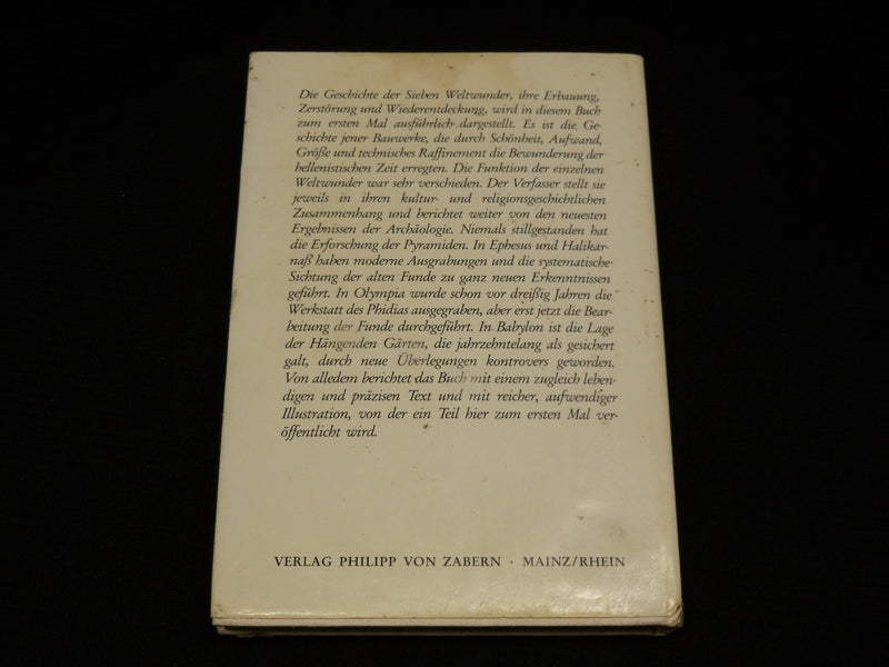 1984 DIE SIEBEN WELTWUNDER HARDCOVER BOOK BY WERNER EKSCHMITT - KD 7469