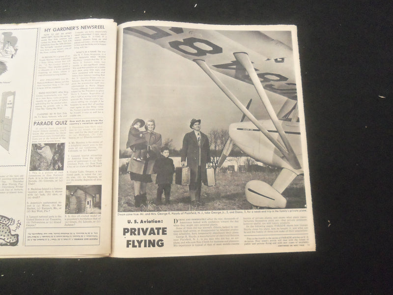 1947 JUNE 1 SYRACUSE HERALD AMERICAN PARADE MAGAZINE - AMERICA'S DOGS - SP 886U