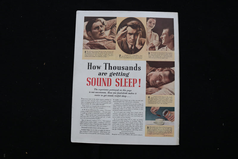 1937 NOV 13 COLLIER'S MAGAZINE - A POLICEMAN AND WOMAN ON PHONE COVER - E 11027