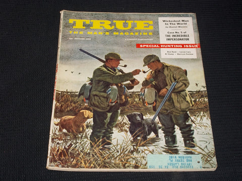 1956 OCTOBER TRUE MAGAZINE VERY NICE MAN'S COVER & ISSUE - E 3712