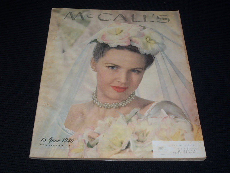 1946 JUNE MCCALL'S MAGAZINE - NICE COLOR COVERS & ADS - E 1073