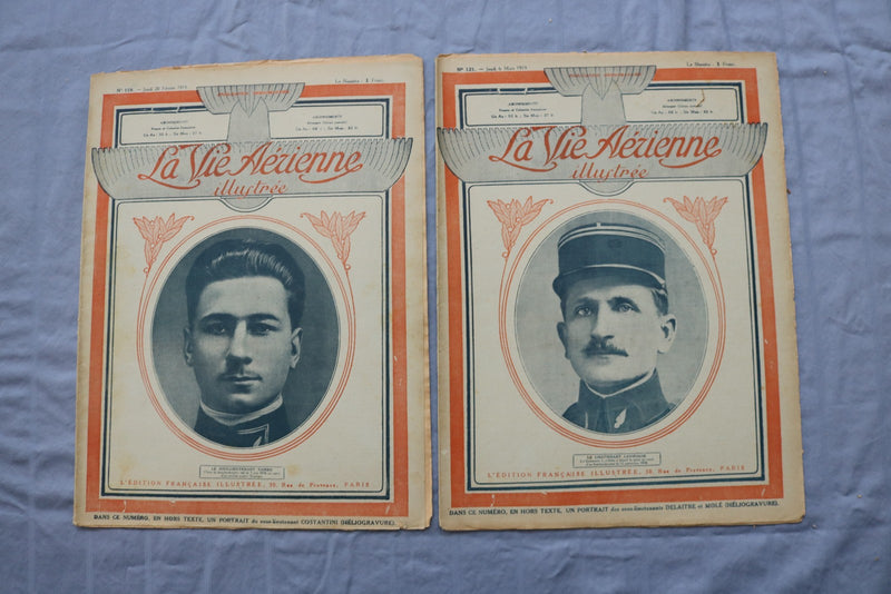 1919 LA GUERRE & LA VIE AERIENNE ILLUSTRE MAGAZINES- FRENCH - LOT OF 28 - O 3852