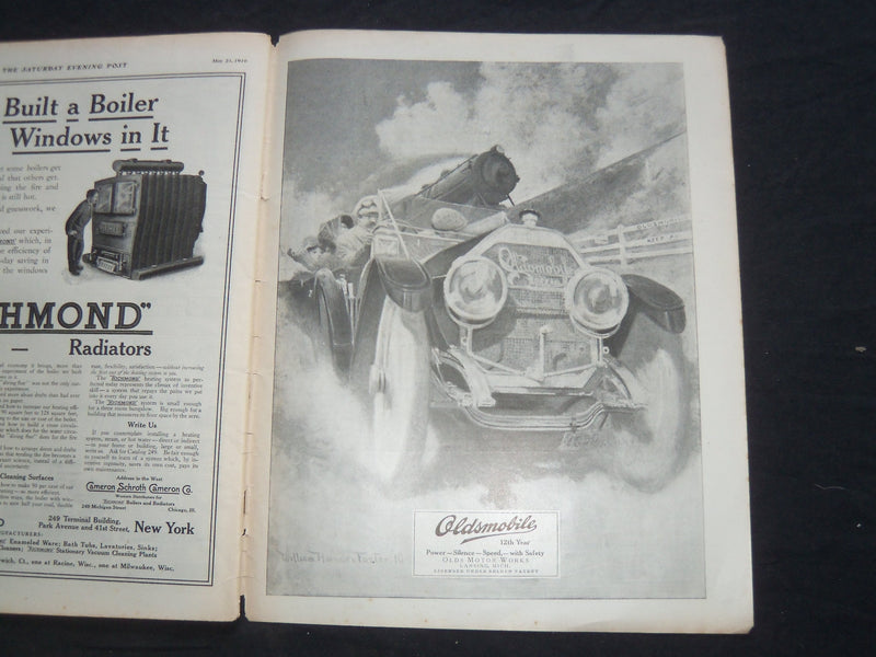 1910 MAY 21 THE SATURDAY EVENING POST MAGAZINE - HARRISON FISHER COVER - SP 481