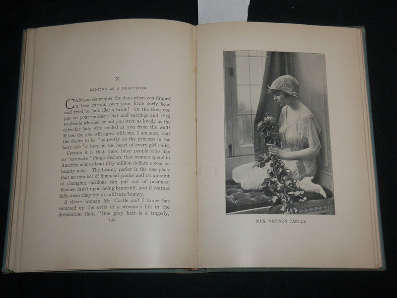 1914 MODERN DANCING HARDCOVER BOOK BY MR. & MRS. VERNON CASTLE - KD 6719