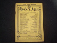 1929 APRIL THE READER'S DIGEST SOFTCOVER BOOK - NUMBER 84 - J 9928