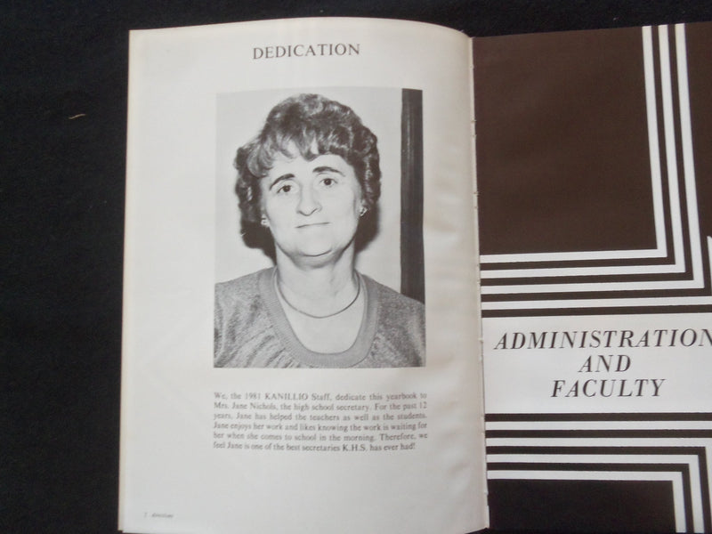1981 KANILLIO KANSAS HIGH SCHOOL YEARBOOK - KANSAS, ILLINOIS - YB 3356