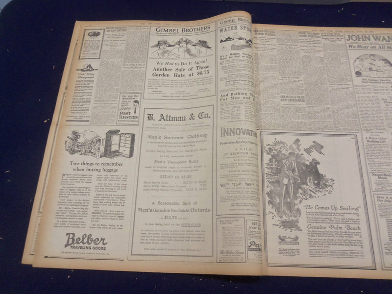 1920 JUNE 18 NEW YORK TIMES - WILSON TALKS ON CAPAIGN ISSUES - NT 9128