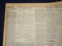 1918 MAY 16 NEW YORK TIMES - SENATE WAR INQUIRY MODIFIED BY WILSON - NT 8182