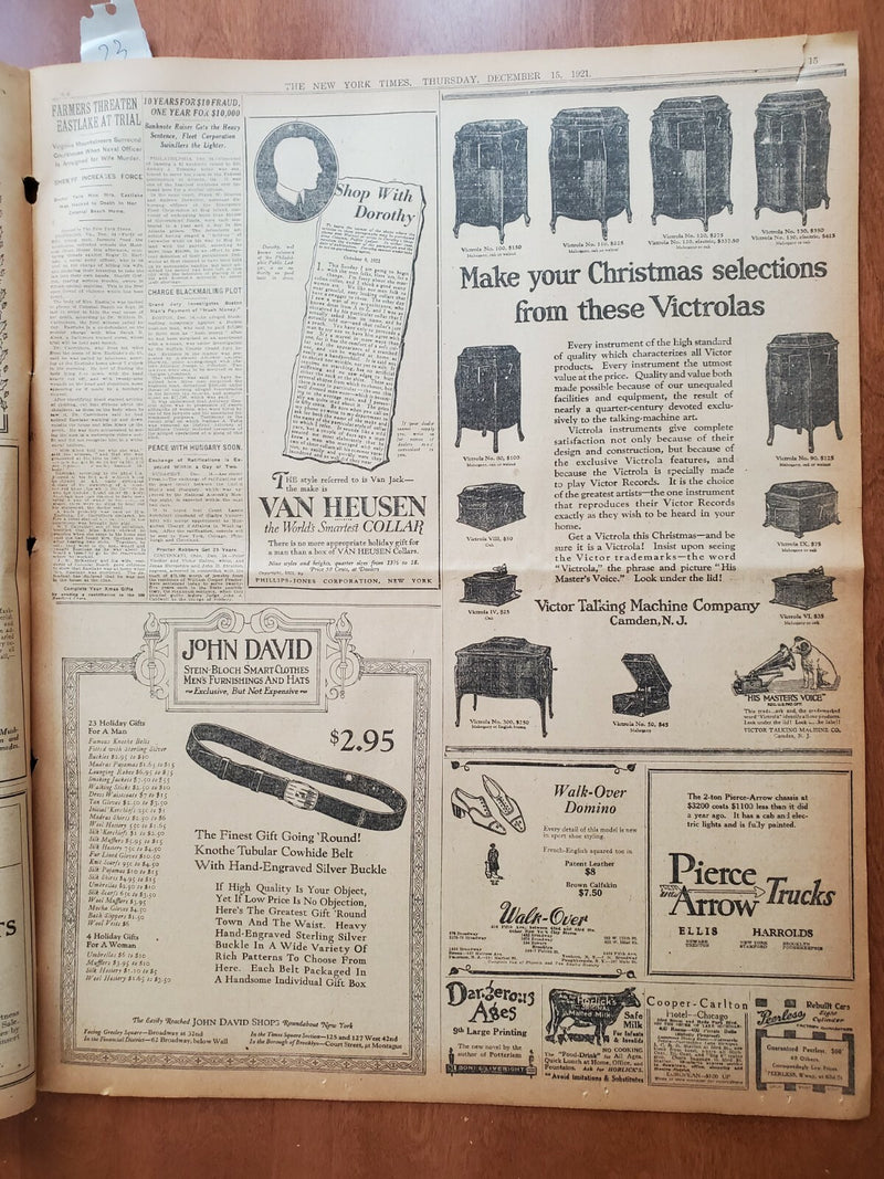 1921 DECEMBER 15 NEW YORK TIMES - DAIL TREATY DEBATE OPENS IN ANGER - NT 8056
