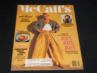 1990 APRIL MCCALL'S MAGAZINE - JACKETS JACKETS JACKETS FRONT COVER - E 517