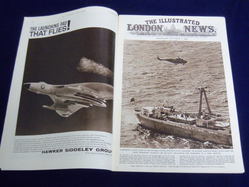 1962 OCTOBER 6 ILLUSTRATED LONDON NEWS MAGAZINE - SUPER CONSTELLATION - E 8107