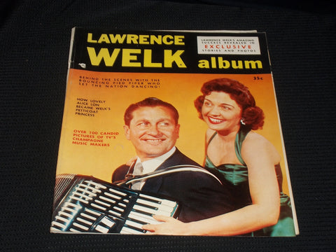 1956 LAWRENCE WELK ALBUM MAGAZINE - BEHIND THE SCENES FRONT COVER - E 4844