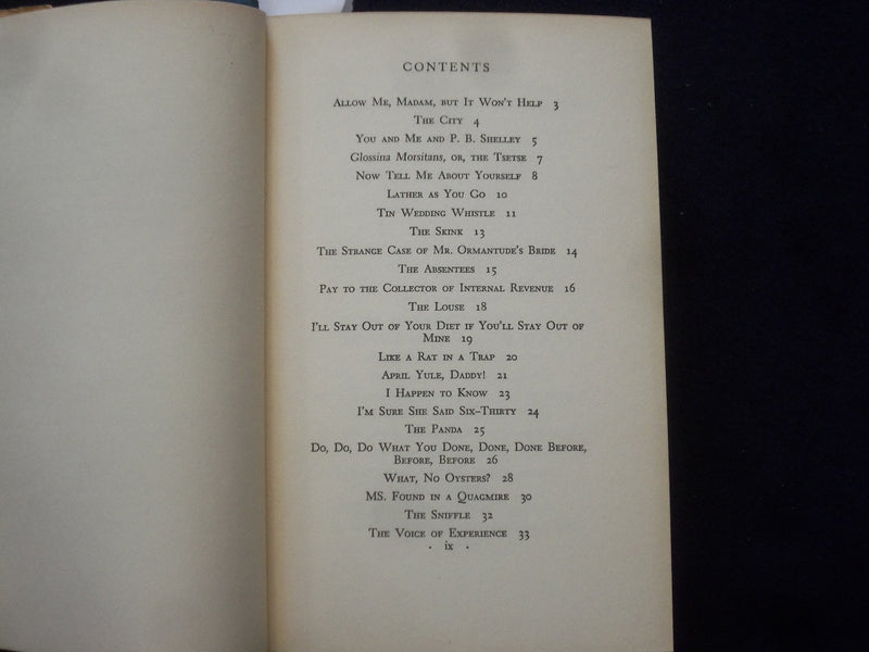 1942 OGDEN NASH'S GOOD INTENTIONS HARDCOVER BOOK - KD 8658