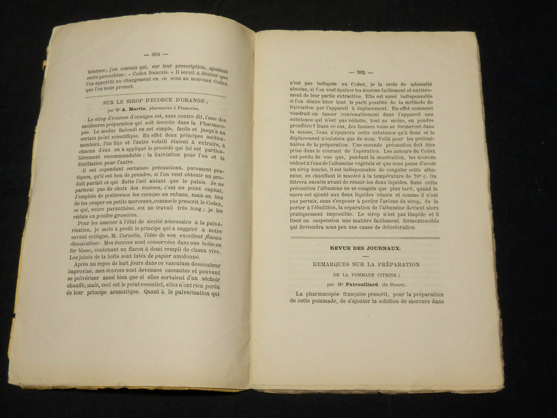 1877 JOURNAL DE PHARMACIE FRENCH MAGAZINE LOT OF 7 ISSUES - WR 106A