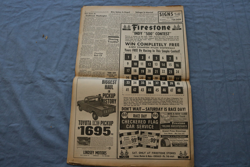 1965 JUNE 18 THE DAILY CHRONICLE NEWSPAPER -HANOI, PEKING COOL TO PEACE- NP 8526