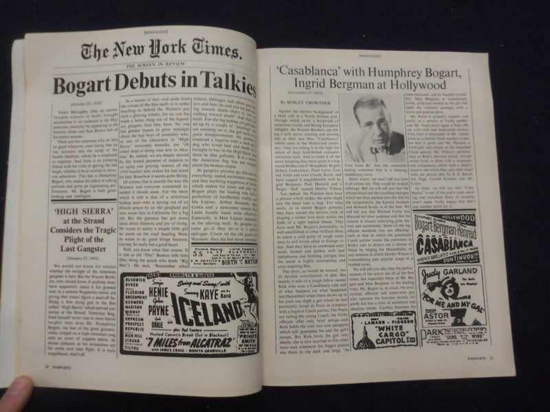 1966 JANUARY RAMPARTS MAGAZINE -HUMPHREY BOGART & INGRID BERGMAN COVER- SP 5540J
