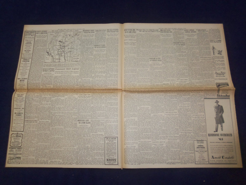 1945 JAN 6 NEW YORK TIMES - ALLIES CUT 3 MILES INTO NAZI BULGE IN NORTH- NP 6644