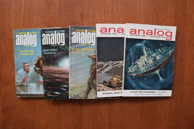 1962-1990 ANALOG SCIENCE FICTION DIGEST MAGAZINE - LOT OF 45 - O 3934