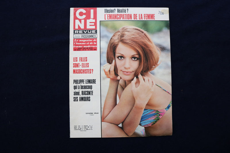 1970 APRIL 16 CINE REVUE MAGAZINE - CATHERINE SPAAK COVER - E 22068