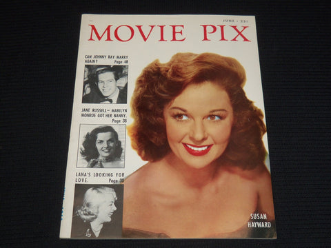 1953 JUNE MOVIE PIX MAGAZINE - SUSAN HAYWARD COVER - E 13514