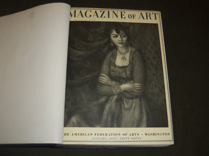 1939 THE MAGAZINE OF ART BOUND VOLUME - GREAT ENGRAVINGS & ILLUS - R 447