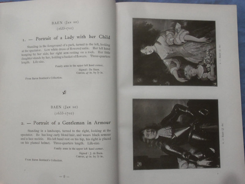 1900 SEDELMEYER GALLERY 100 PAINTINGS OLD MASTERS HARDCOVER CATALOGUE - KD 9360