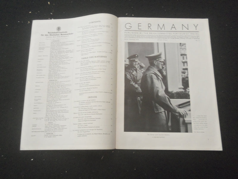 1938 NOVEMBER GERMANY MAGAZINE - ENGLISH/SPANISH/FRENCH TEXT - B 1140K