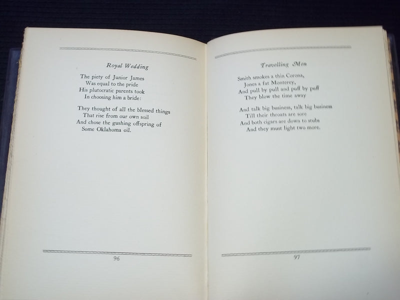1929 MANHATTAN MEN HARDCOVER BOOK SIGNED BY ALFRED KREYMBURG - KD 7565