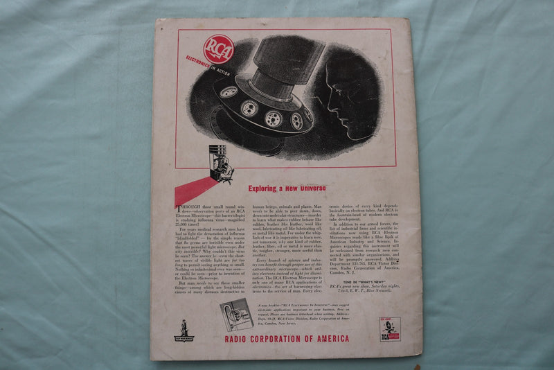 1943 OCTOBER RADIO AGE MAGAZINE - RCA PHOSPHORS COVER - E 26695