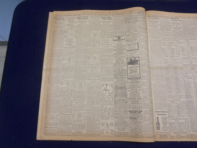 1918 APRIL 18 NEW YORK TIMES - HAIG REGAINS GROUND BUT LOSES IT AGAIN - NT 8224