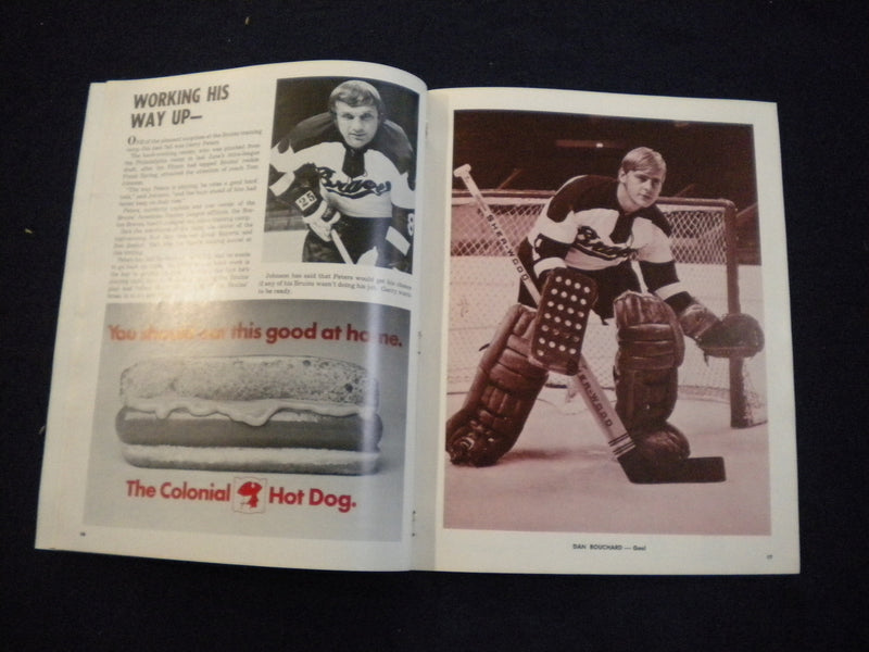 1971-1972 BOSTON BRAVES AHL HOCKEY PROGRAM - SP 3624K