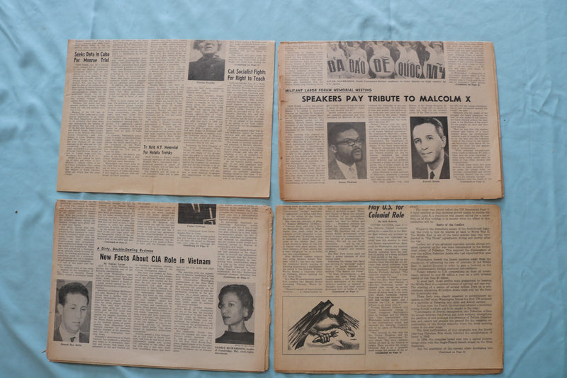 1962-1967 THE MILITANT NEWSPAPER - LOT OF 4 - K 3300