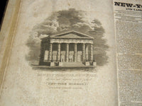 1828-1829 NEW YORK MIRROR AND LADIES GAZETTE BOUND VOLUME NO. 6 - KD 4675J