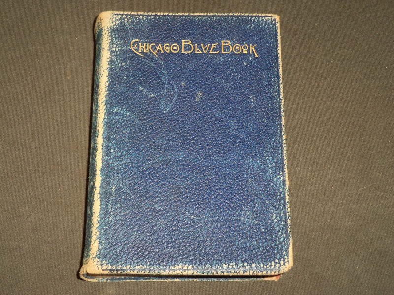1916 THE CHICAGO BLUE BOOK - NAMES OF CHICAGO AND SUBURBAN TOWNS - KD 5138