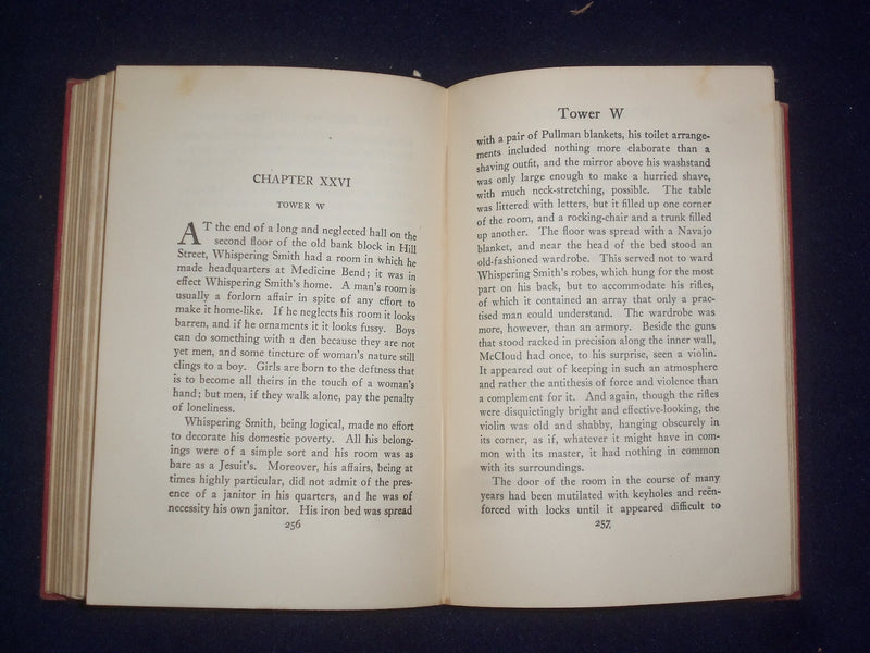1906 WHISPERING SMITH HARDCOVER BOOK - ILLUSTRATED BY N.C. WYETH - KD 9201