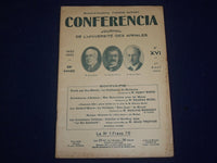 1934 CONFERENCIA JOURNAL DE L'UNIVERSITE DES ANNALES LOT OF 3 - FRENCH - J 1723