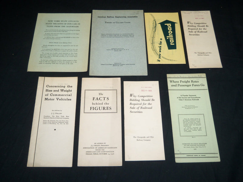 1907-1950 ASSORTED RAILROAD PUBLICATIONS LOT OF 26 ISSUES - J 5402