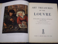 1951 ART TREASURES OF THE LOUVRE BY RENE HUYGHE BOOK - NICE PLATES - KD 2862