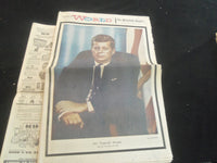1963 NOV 24 THE PHILADELPHIA INQUIRER NEWSPAPER - TRIBUTE TO KENNEDY - NP 5812