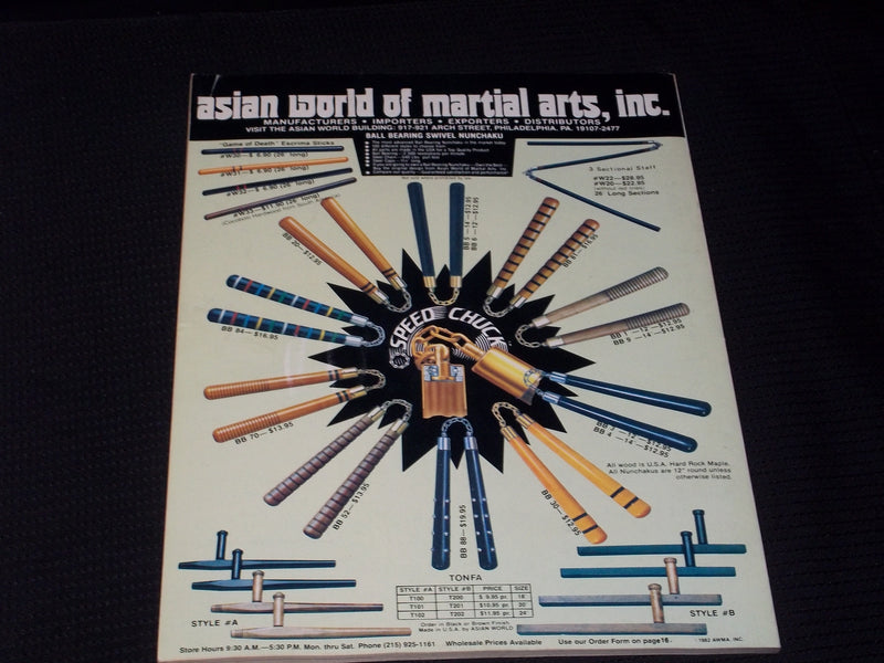 1982 DECEMBER BLACK BELT MAGAZINE - YUN CHIAO LIU FRONT COVER - E 7838