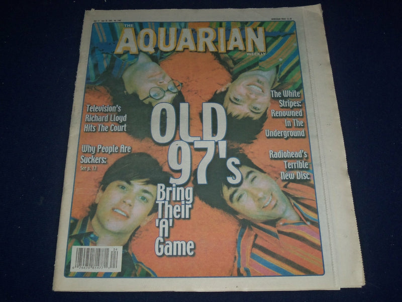 2001 JUNE 13-20 AQUARIAN WEEKLY NEWSPAPER - OLD 97'S COVER - J 1178