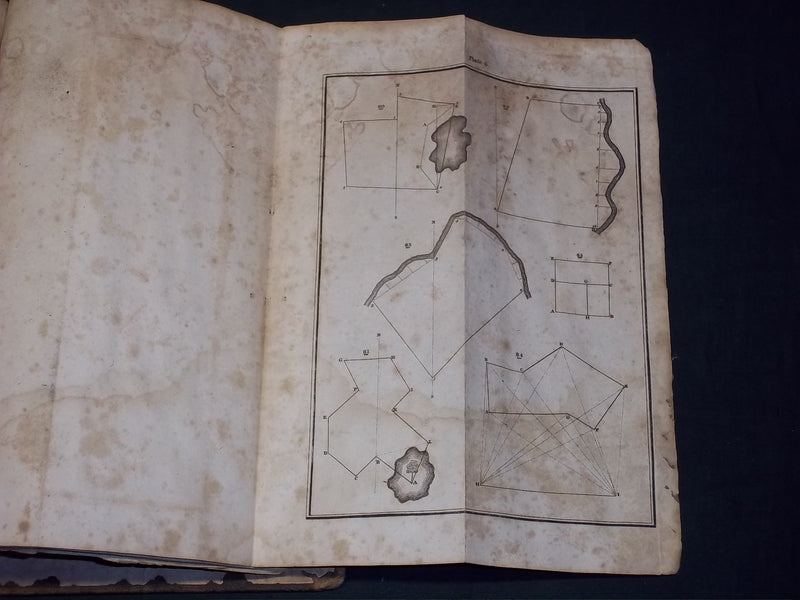 1825 GUMMERE'S SURVEYING BOOK - MATHEMATICS - LOGARITHMS - KD 2757N