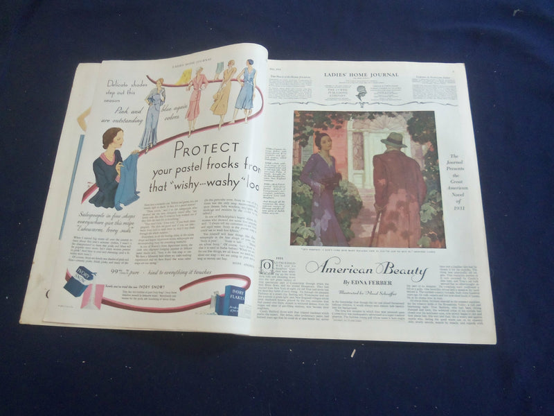 1931 JULY LADIES' HOME JOURNAL MAGAZINE -EDNA FERBER AMERICAN BEAUTY - ST 1115V