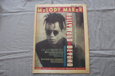 1986 JUNE 28 MELODY MAKER NEWSPAPER - HOLLYWOOD BEYOND COVER - NP 9295