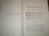 1908 JANUARY 14 BOSTONIAN SOCIETY PROCEEDINGS - ANNUAL MEETING - K 1177