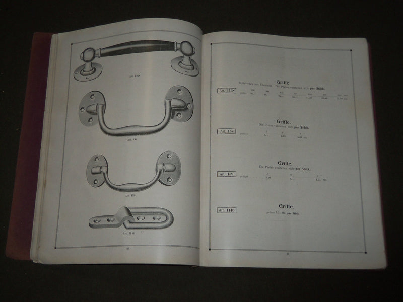 1920'S MUSTERBUCH GERMAN HARDWARE CATALOGUE - NICE ILLUSTRATIONS - FR 737
