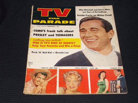 1957 FEBRUARY TV STAR PARADE MAGAZINE - PERRY COMO FRONT COVER - E 13241