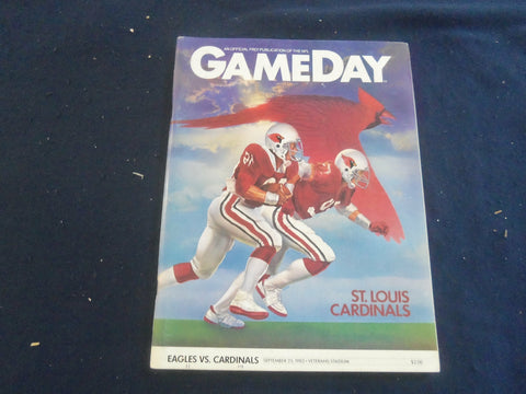 1983 SEP 25 GAMEDAY MAGAZINE- PHILADELPHIA EAGLES VS ST. LOUIS CARDINALS- F 250C