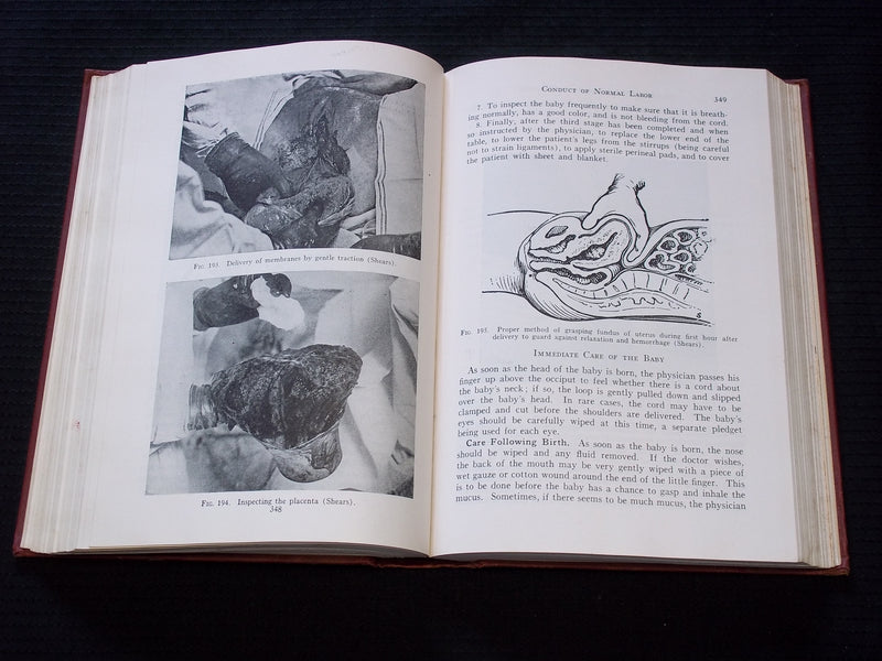1944 NURSES HANDBOOK OF OBSTETRICS HARDCOVER BOOK BY LOUISE ZABRISKIE - KD 7608